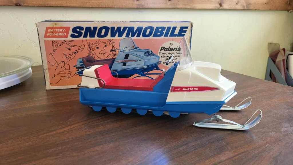 Normatt 1969 Polaris Mustang Snowmobile Vintage Toy