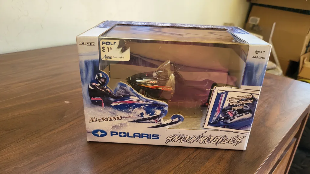 Polaris 500XC Toy Snowmobile - Black New In A Box