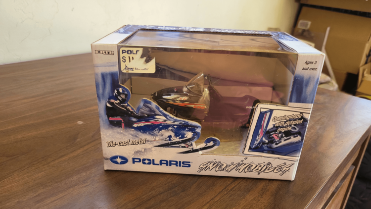 Polaris 500XC Toy Snowmobile - Black New In A Box